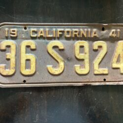 1941 California License Plate